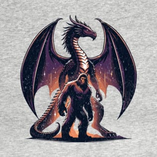 Bigfoot Sasquatch Year of The Dragon Pet Cryptid Legend Believer T-Shirt